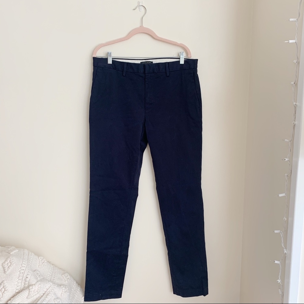 Banana Republic Men’s Fulton Chino Pants Navy Blue Size 34x34